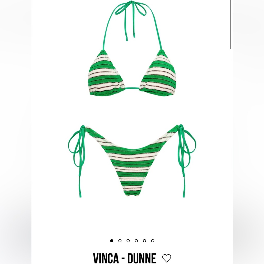 Triangl bathing suit Top worn once. Bottom: XXS never worn, tag still on.Top:Xs